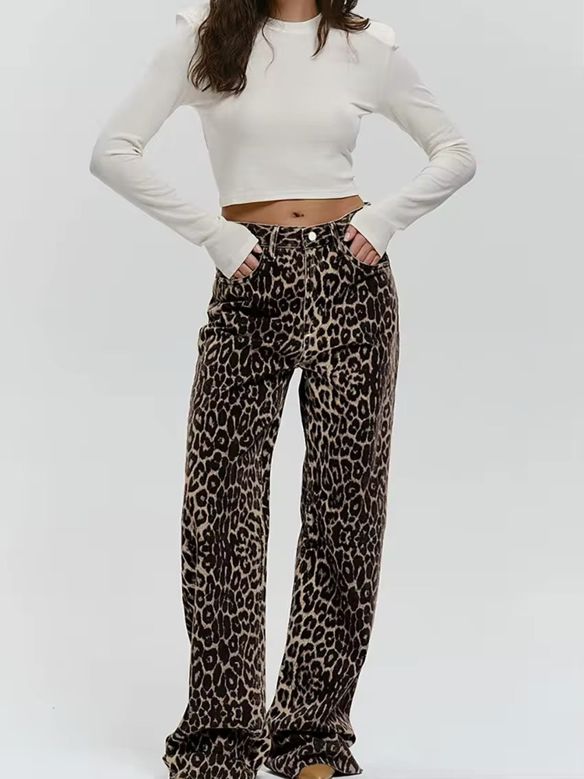 VELUXE LEOPARD PANTS